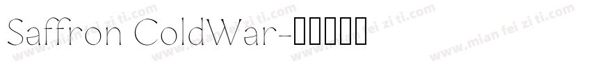 Saffron ColdWar字体转换